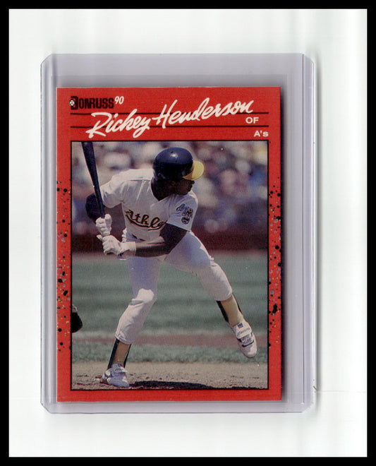 1990 Donruss Rickey Henderson #304 (ERROR Card-No period after Inc)