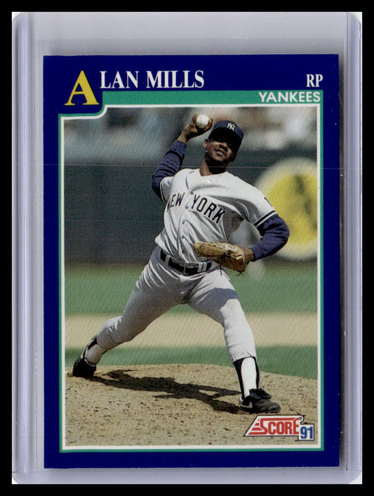 1991 Score Alan Mills Blue Border #73