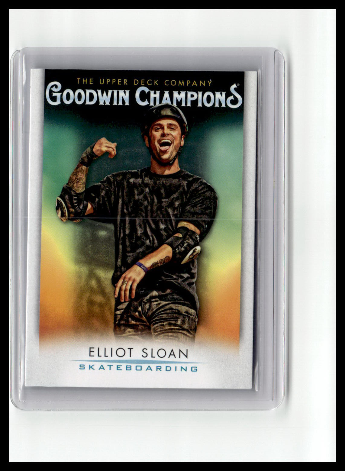 Trading card featuring Elliot Sloan with 'Goodwin Champions' branding