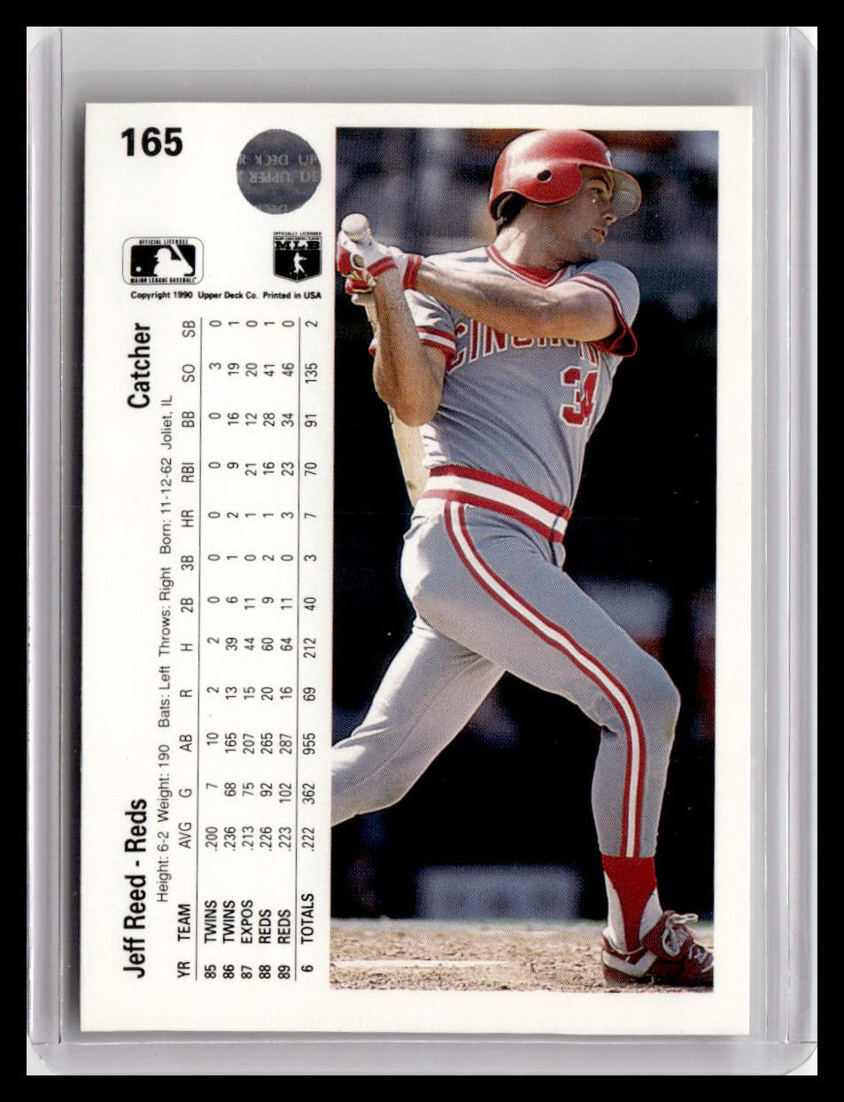 1990 Upper Deck Jeff Reed #165