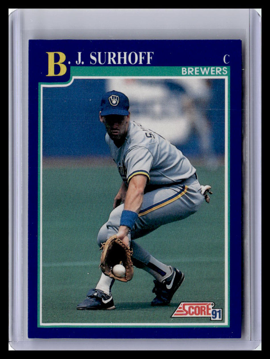 1991 Score B.J. Surhoff Blue Border #477