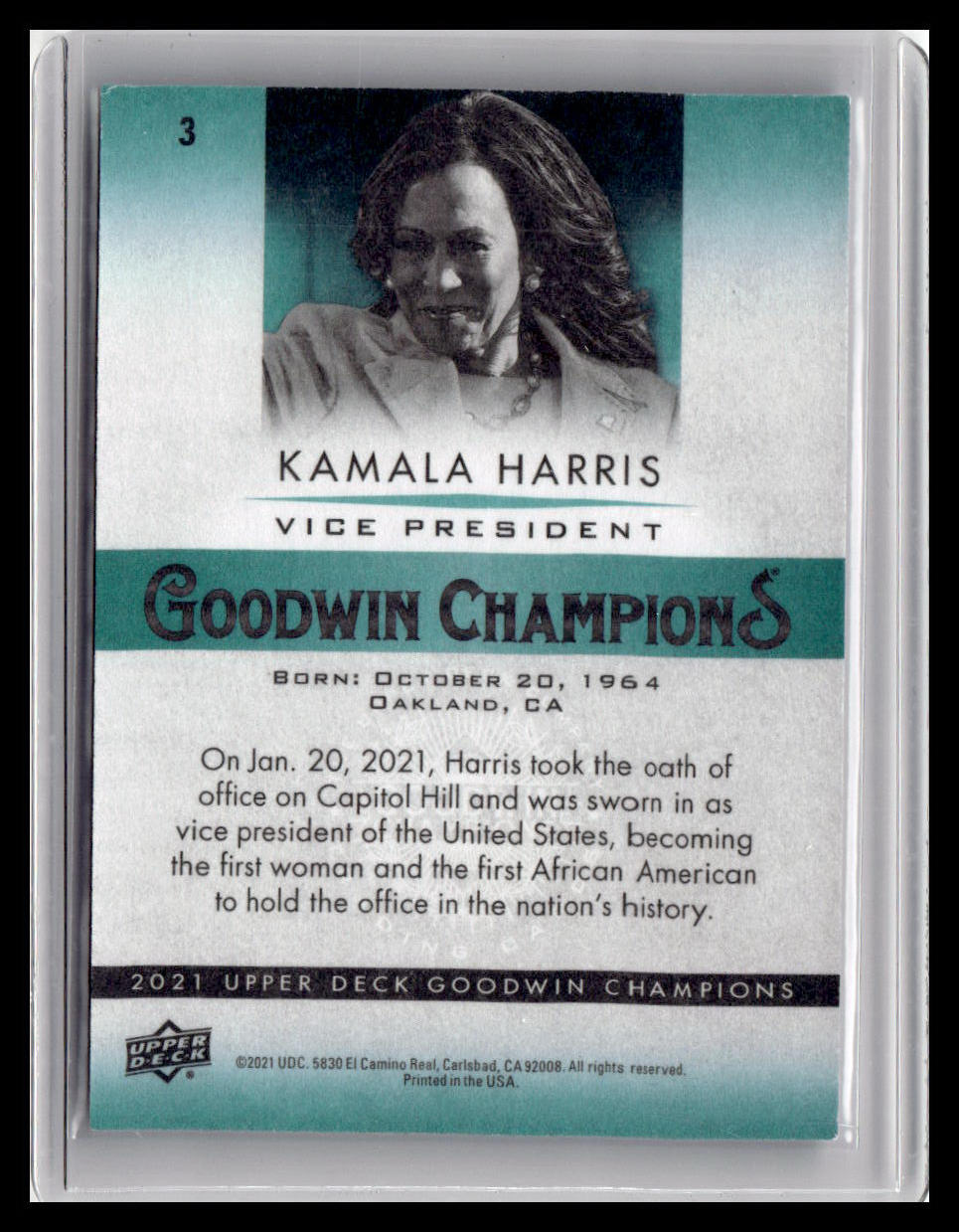 2021 Goodwin Champions Kamala Harris #3