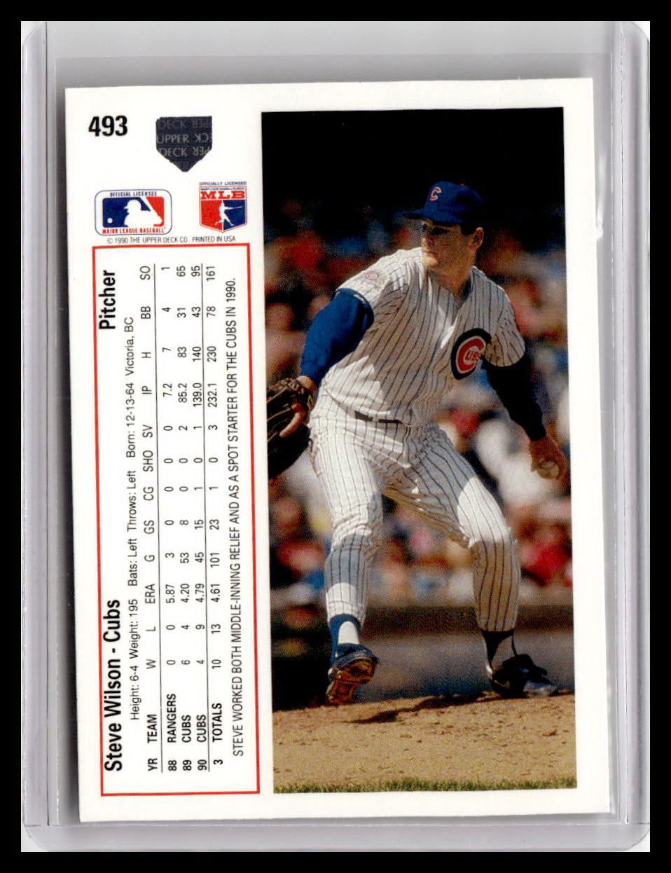 1991 Upper Deck Steve Wilson #493