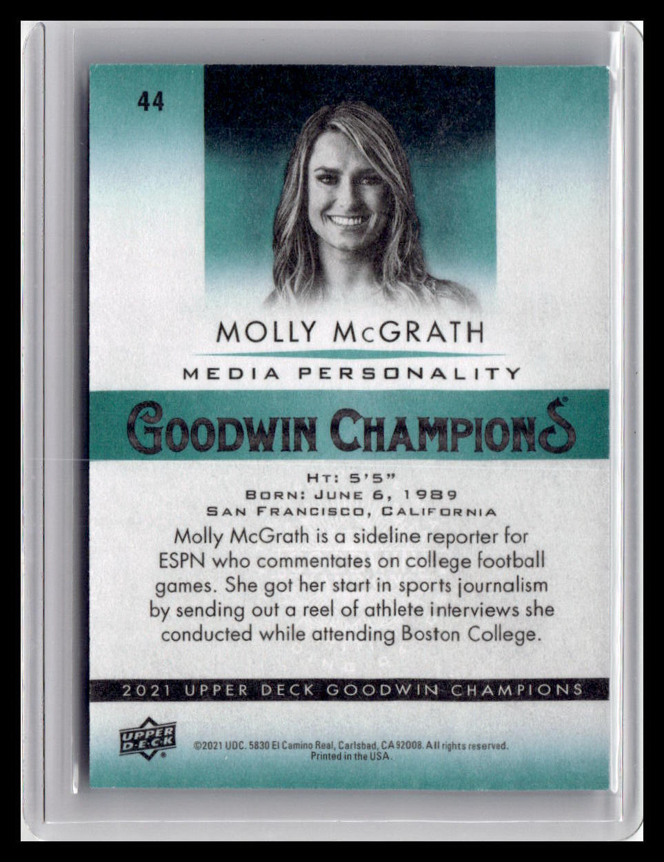 2021 Goodwin Champions Molly McGrath #44