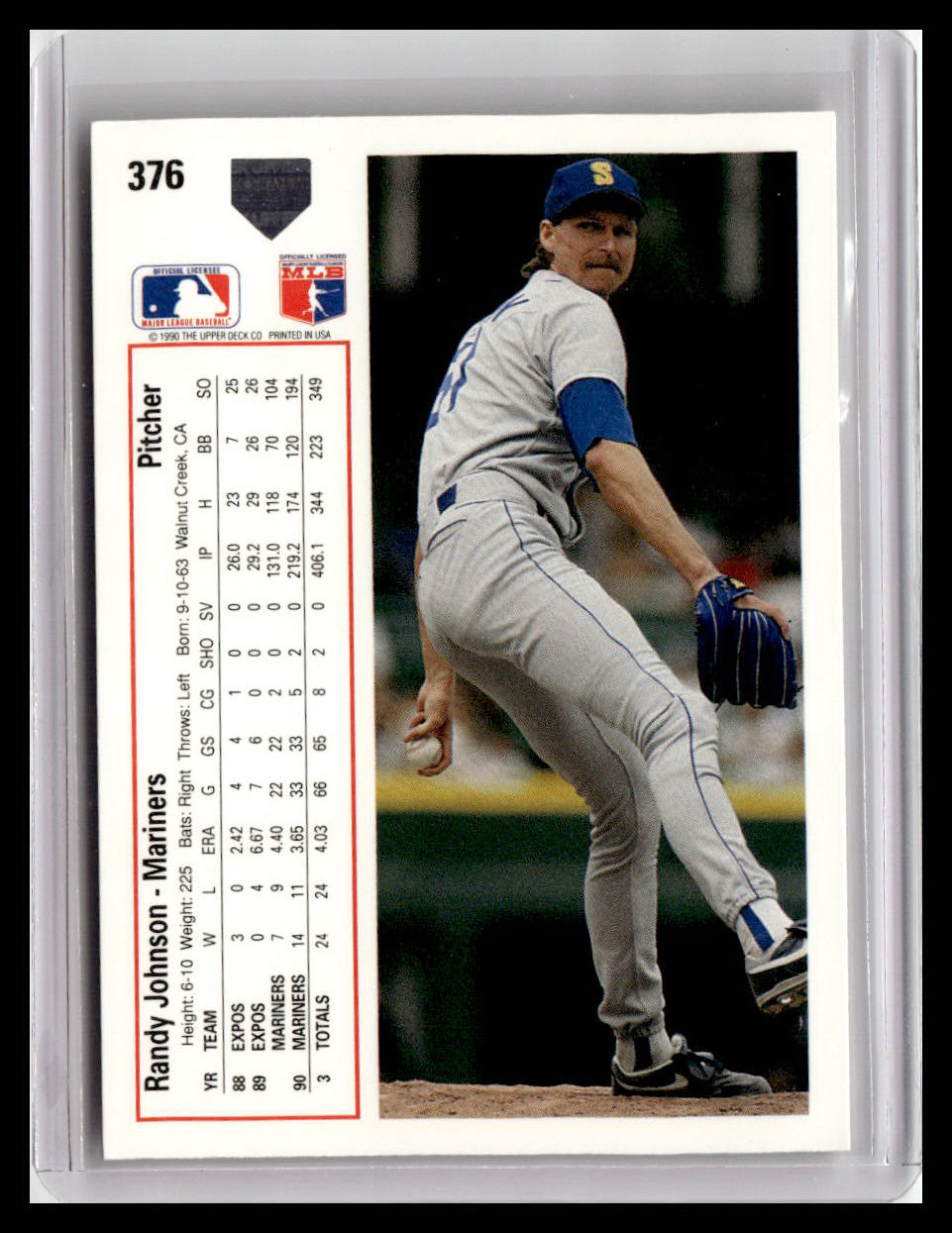 1991 Upper Deck Randy Johnson #376