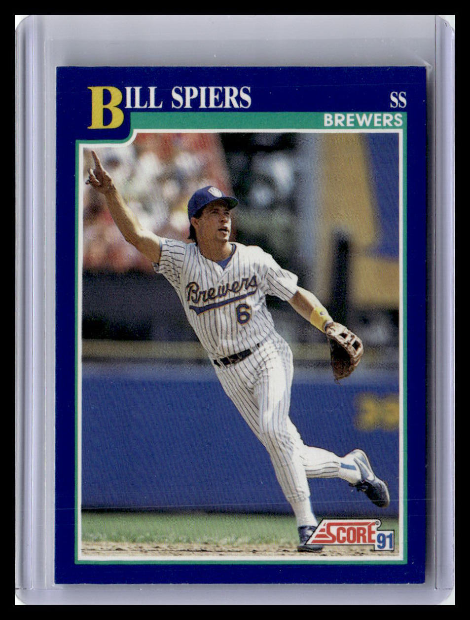 1991 Score Bill Spiers Blue Border #84