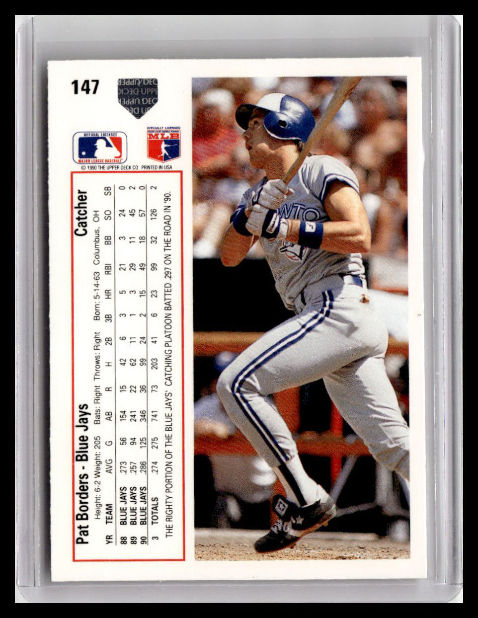 1991 Upper Deck Pat Borders #147
