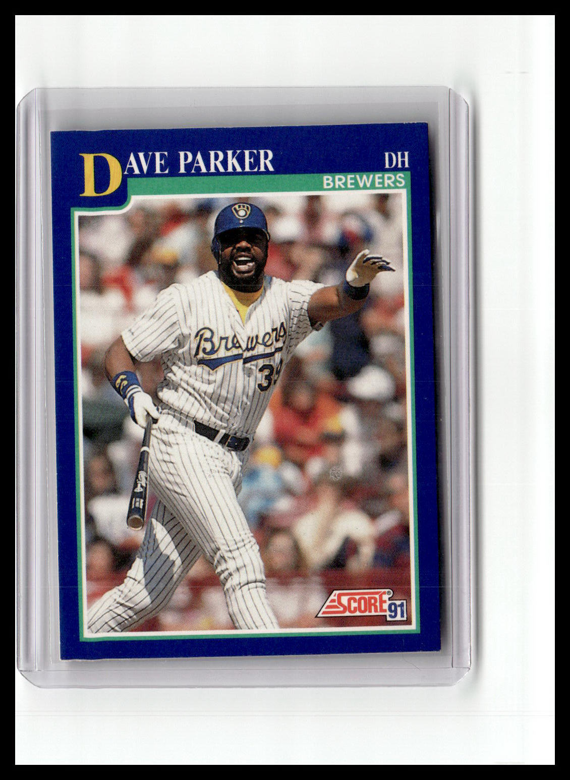 1991 Score Dave Parker Blue Border #484