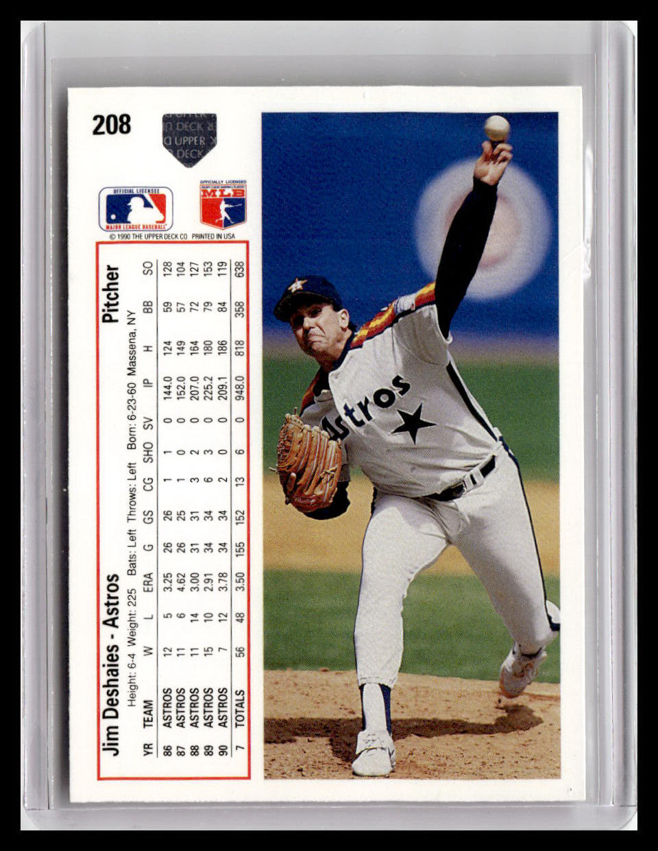 1991 Upper Deck Jim Deshaies #208