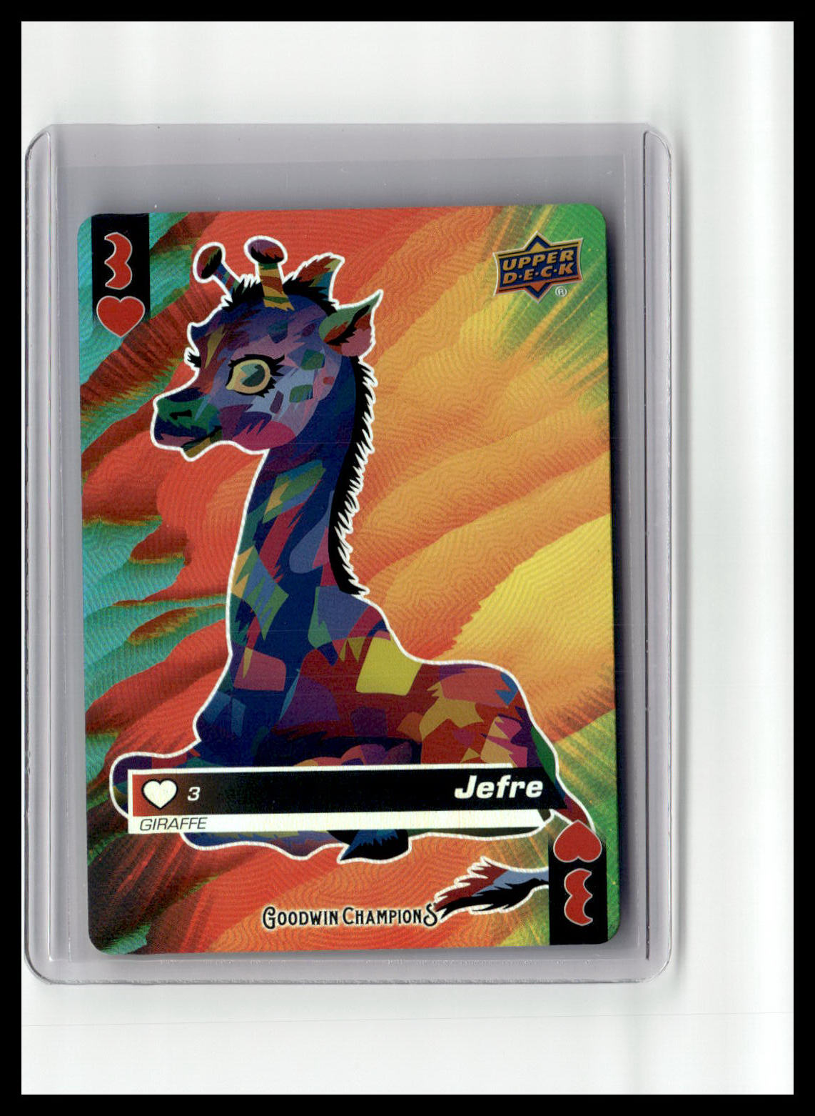 2021 Goodwin Champions Jefre Giraffe Three of Hearts