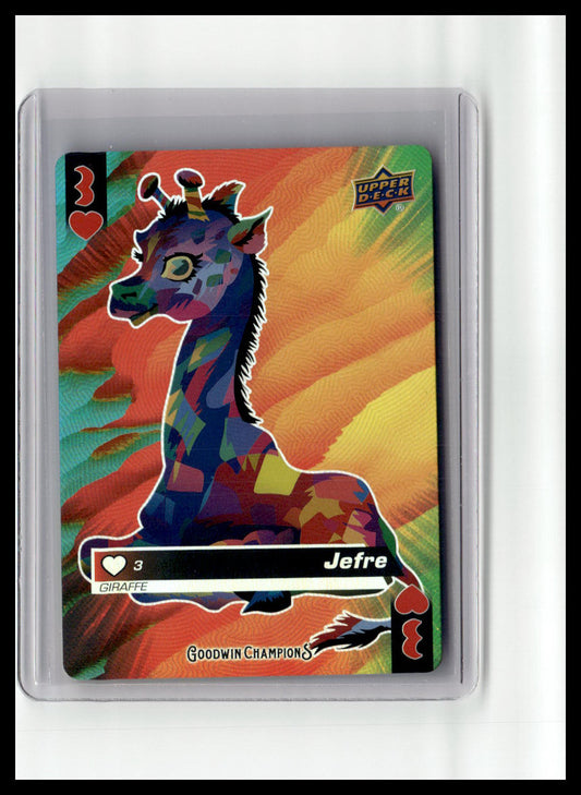 2021 Goodwin Champions Jefre Giraffe Three of Hearts