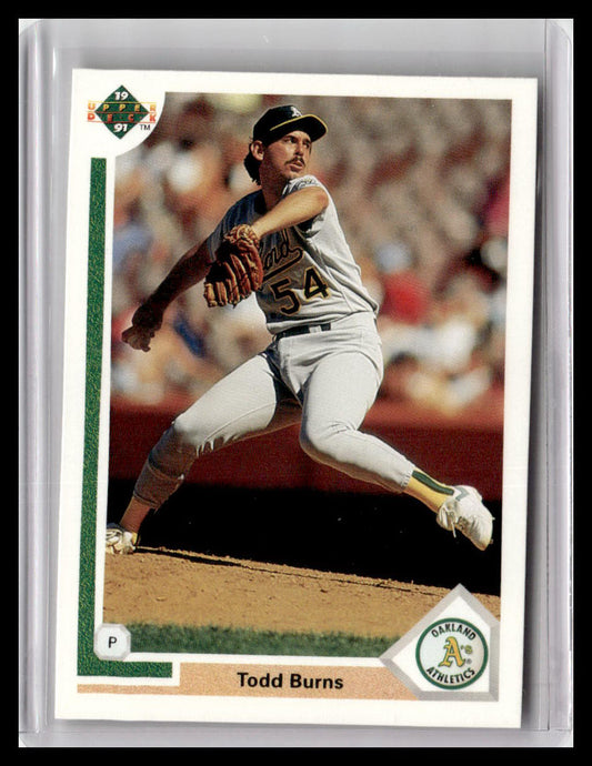 1991 Upper Deck Todd Burns #404
