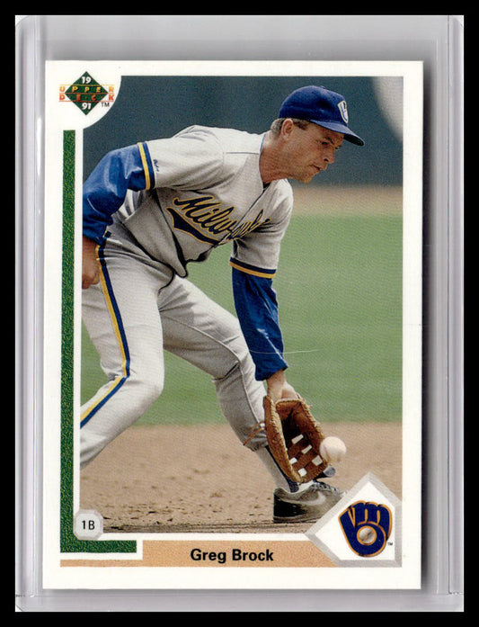 1991 Upper Deck Greg Brock #289