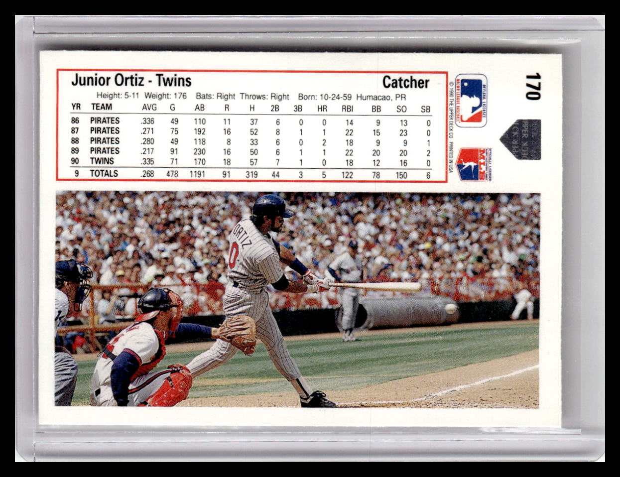 1991 Upper Deck Junior Ortiz #170