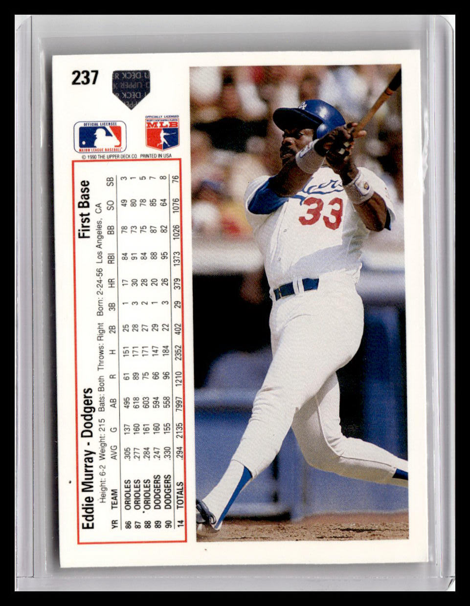 1991 Upper Deck Eddie Murray #237