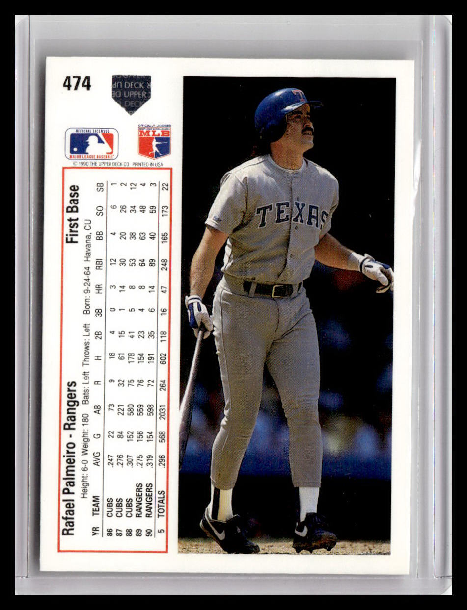 1991 Upper Deck Rafael Palmeiro #474