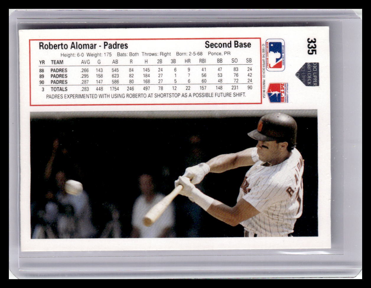 1991 Upper Deck Robert Alomar #335