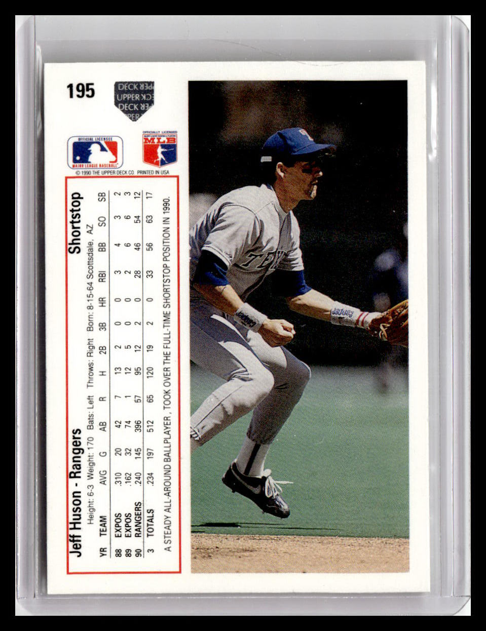 1991 Upper Deck Jeff Huson #195