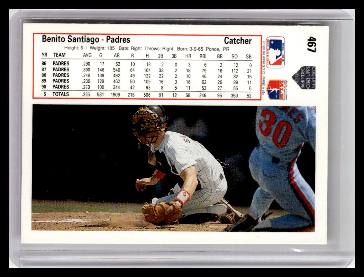 1991 Upper Deck Benito Santiago #467