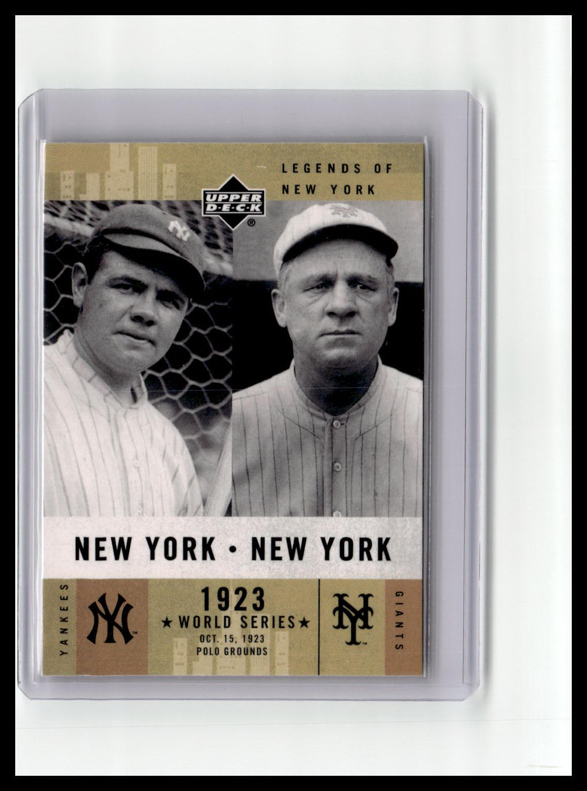 2001 Upper Deck Legends Of New York Ruth/McGraw #152