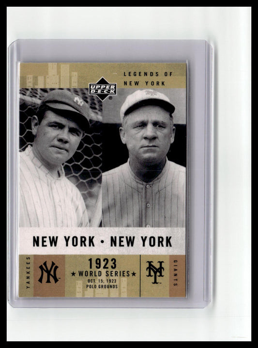 2001 Upper Deck Legends Of New York Ruth/McGraw #152