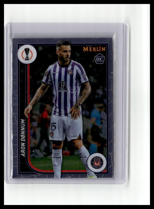 2023-24 Merlin UEFA Club Competitions Aron Donnum #133 RC