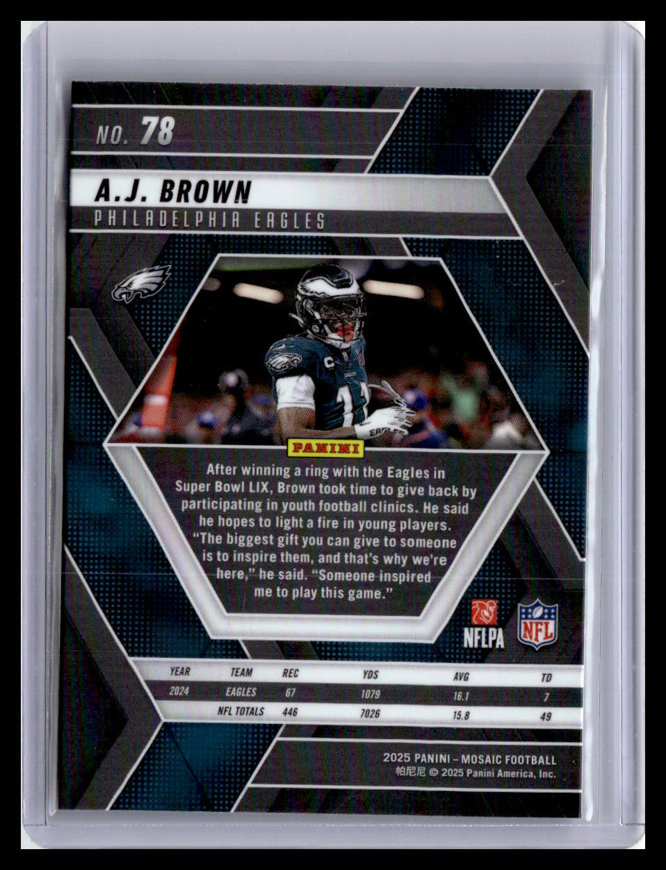 2025 Panini Mosaic A.J. Brown #78