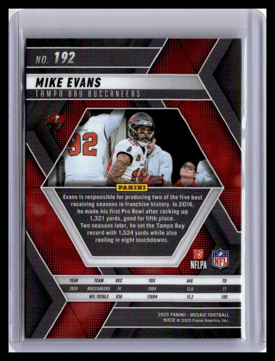 2025 Panini Mosaic Mike Evans #192