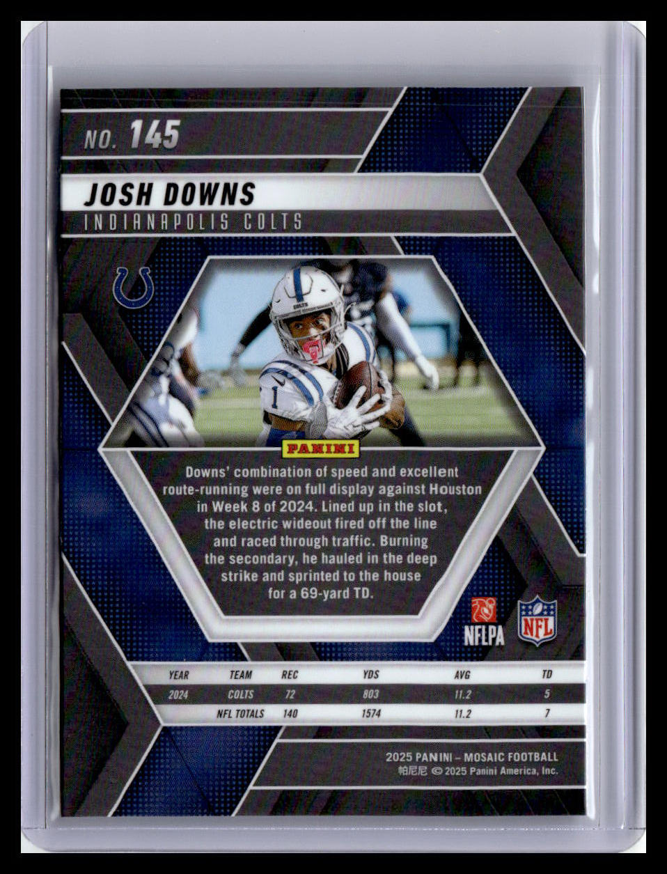 2025 Panini Mosaic Josh Downs #145