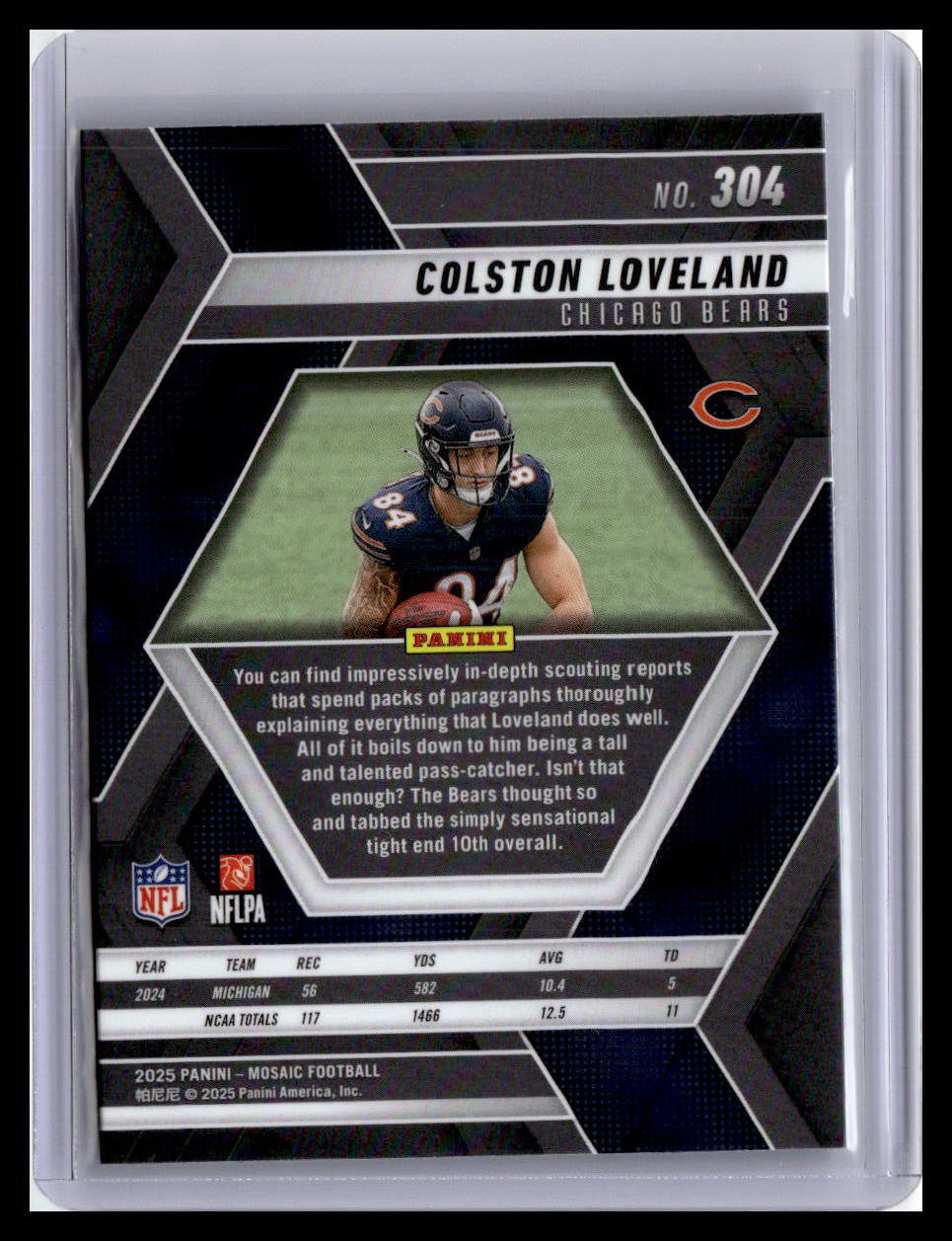 2025 Panini Mosaic Colston Loveland (RC) #304