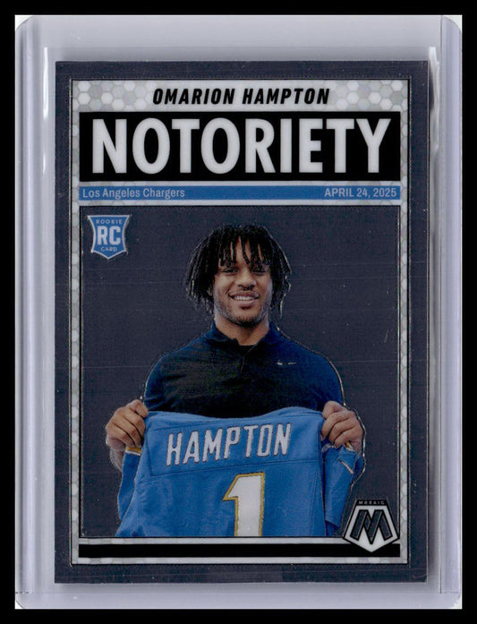 2025 Panini Mosaic Omarion Hampton (RC) Notoriety #20