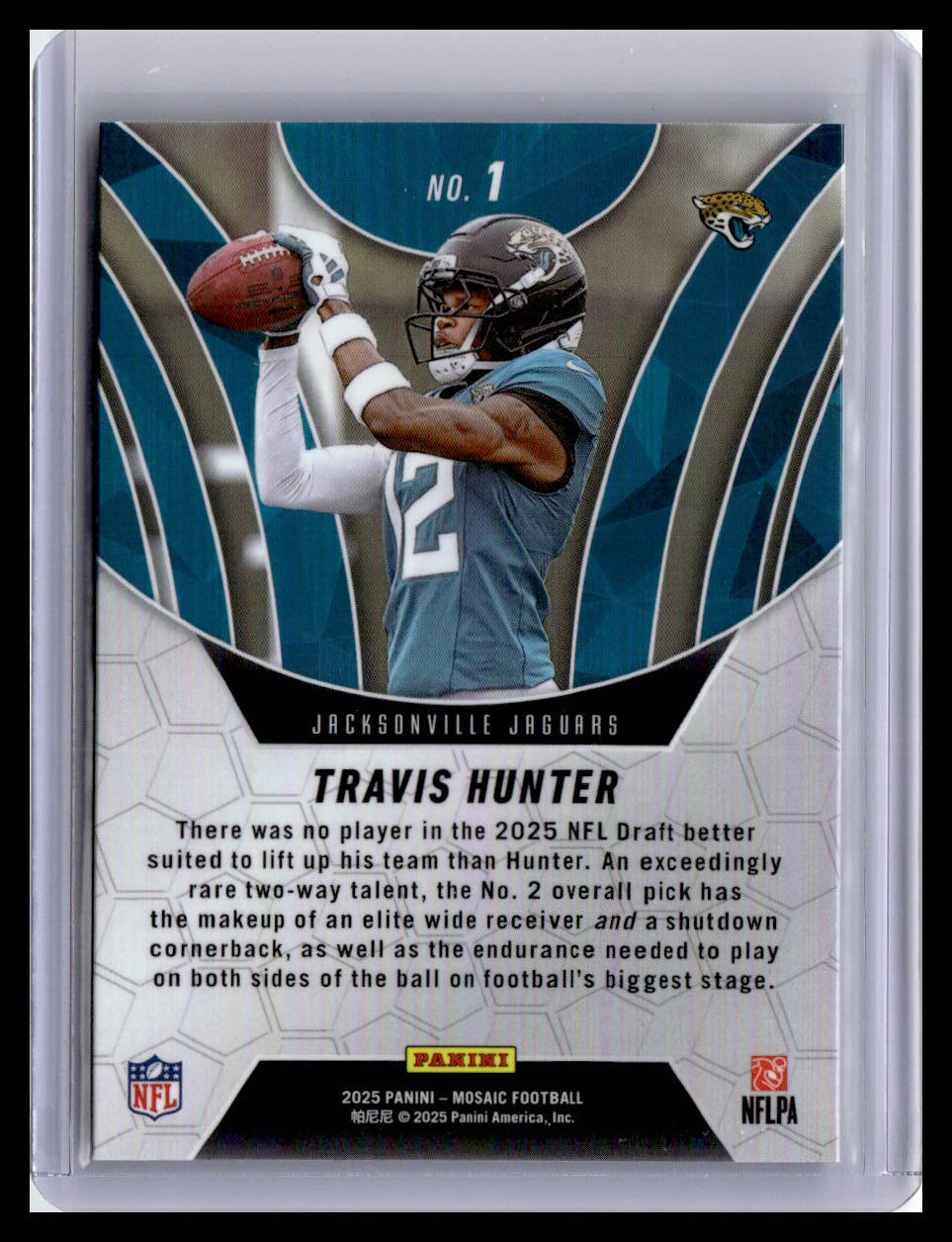 2025 Panini Mosaic Travis Hunter (RC) Elevate #1