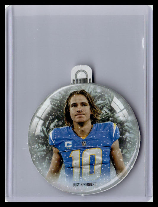 2025 Panini Mosaic Player Ornament Card Justin Herbert