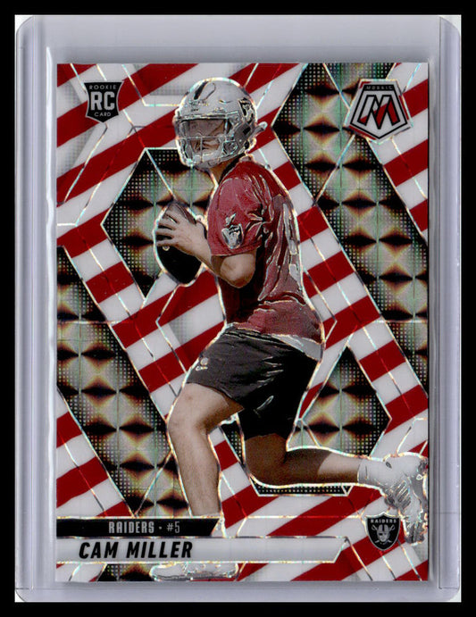 2025 Panini Mosaic Cam Miller (RC) Red & White Mosaic Prizm #342