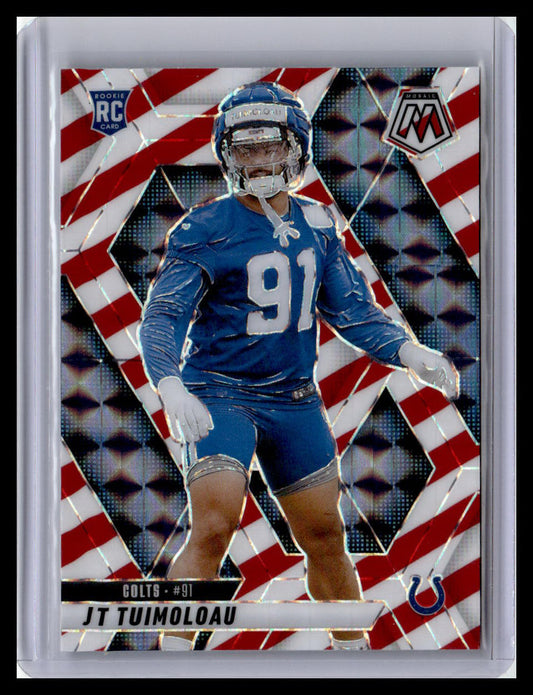2025 Panini Mosaic JT Tuimoloau (RC) Red & White Mosaic #387
