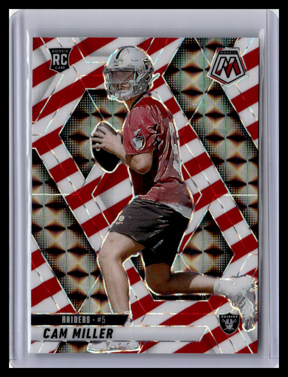 2025 Panini Mosaic Cam Miller (RC) Red & White Mosaic #342