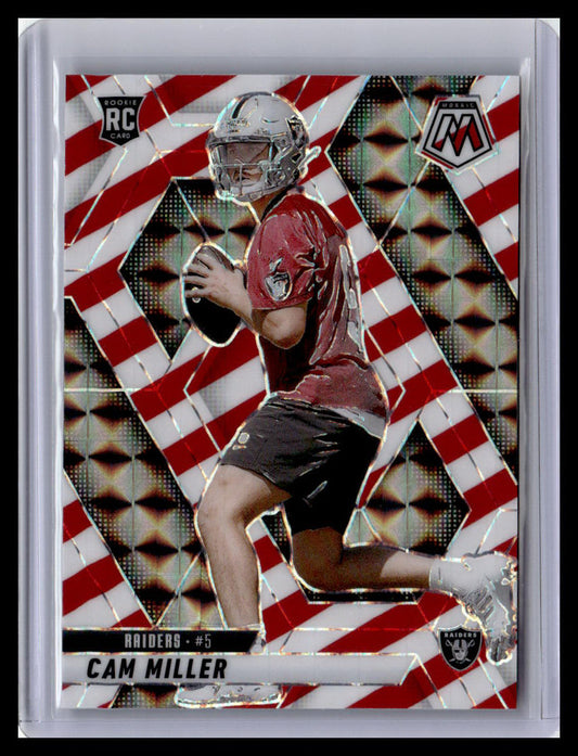 2025 Panini Mosaic Cam Miller (RC) Red & White Mosaic #342