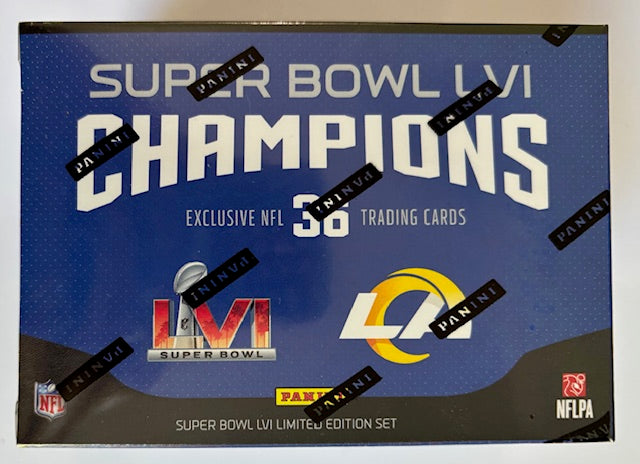 Trading card pack for Super Bowl LVI Champions with NFL branding