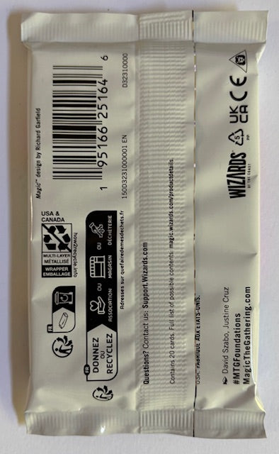 White packaging with barcodes and text on a white background