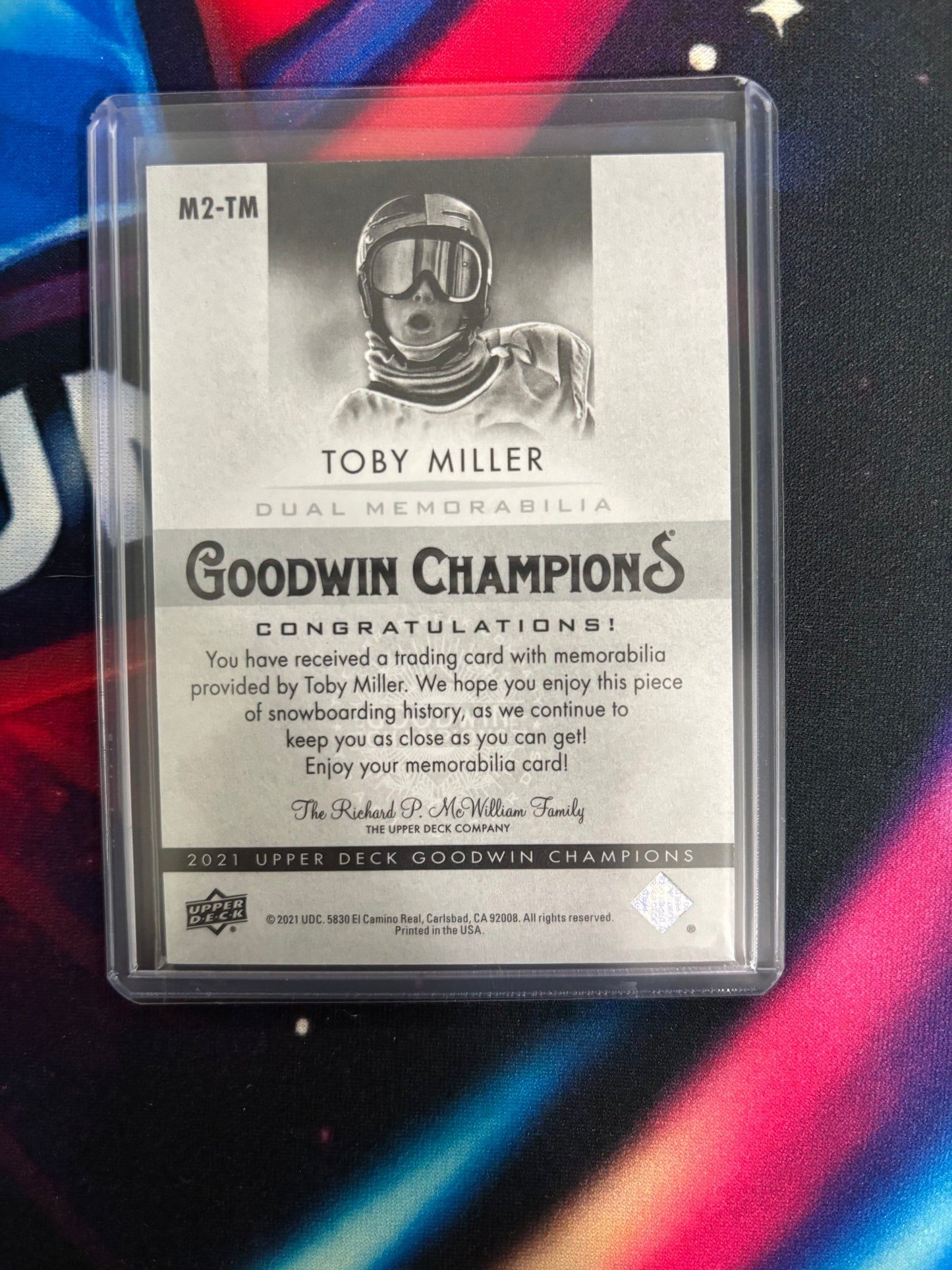 2021 Goodwin Champions Toby Miller Dual Memorabilia #M2-TM